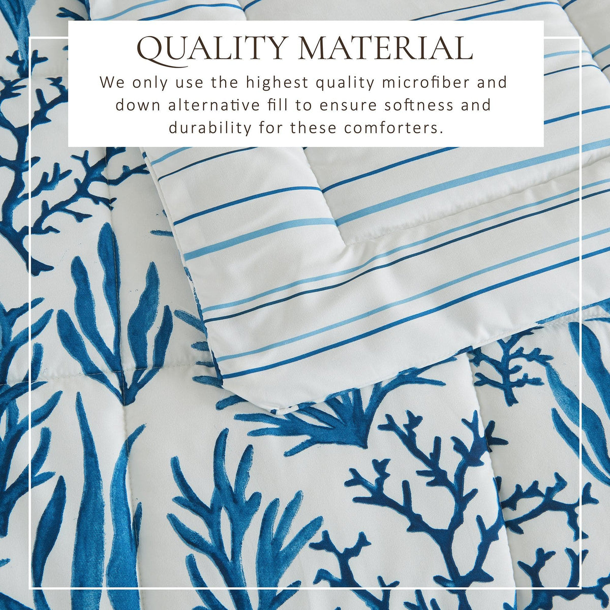 Reversible Brushed Microfiber Comforter Set – Odette Collection – view 77