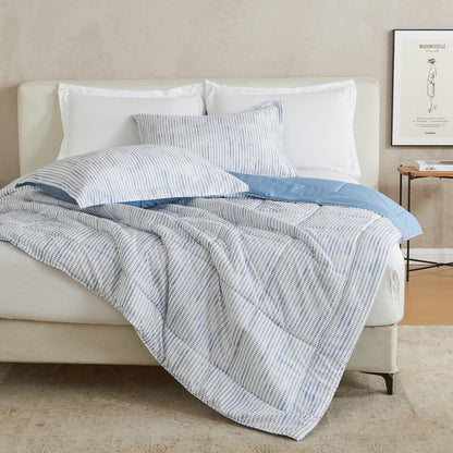 Reversible Brushed Microfiber Comforter Set – Odette Collection – view 80