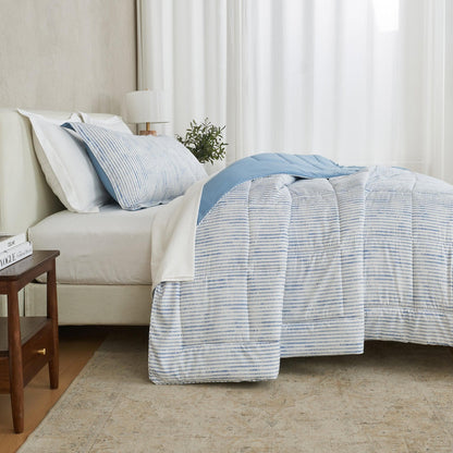 Reversible Brushed Microfiber Comforter Set – Odette Collection – view 81