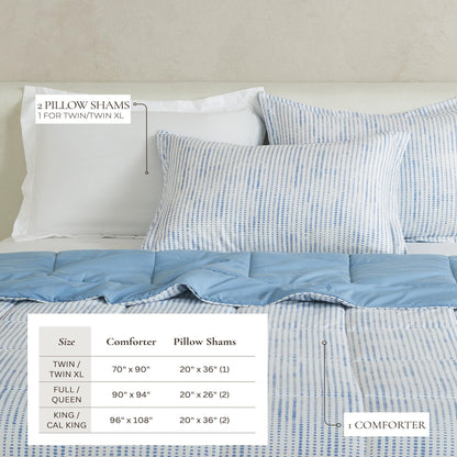 Reversible Brushed Microfiber Comforter Set – Odette Collection – view 82