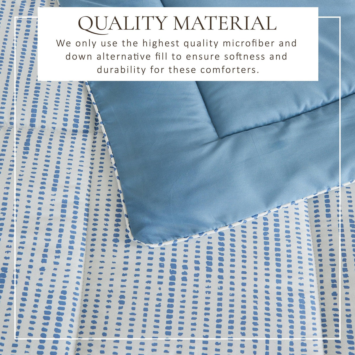 Reversible Brushed Microfiber Comforter Set – Odette Collection – view 83