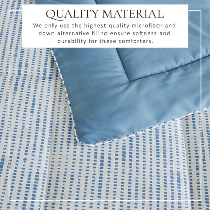 Reversible Brushed Microfiber Comforter Set – Odette Collection – view 83