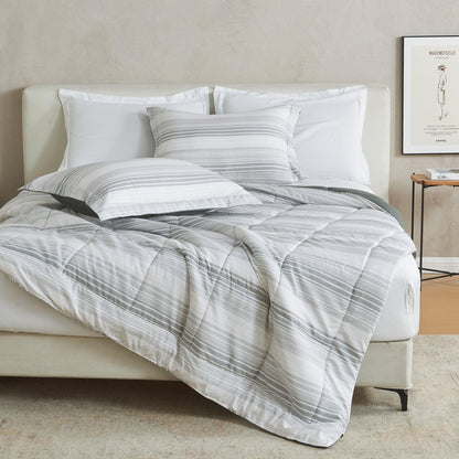 Reversible Brushed Microfiber Comforter Set – Odette Collection – view 92