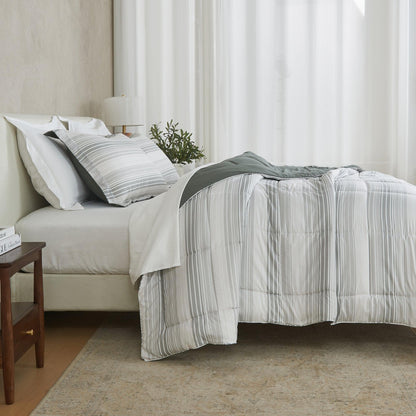 Reversible Brushed Microfiber Comforter Set – Odette Collection – view 93