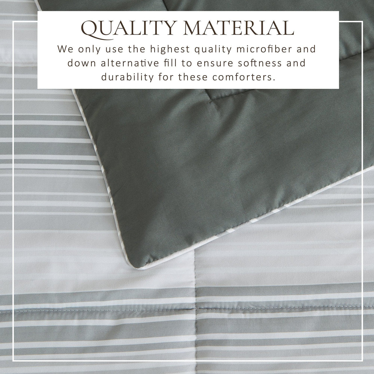 Reversible Brushed Microfiber Comforter Set – Odette Collection – view 95