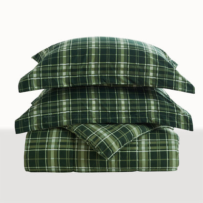 Reversible Holiday and Lodge Comforter and Sham Set – Odette Collection – view 24