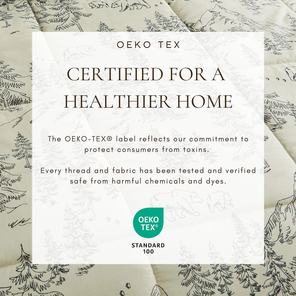 Reversible Holiday and Lodge Comforter and Sham Set – Odette Collection – view 4