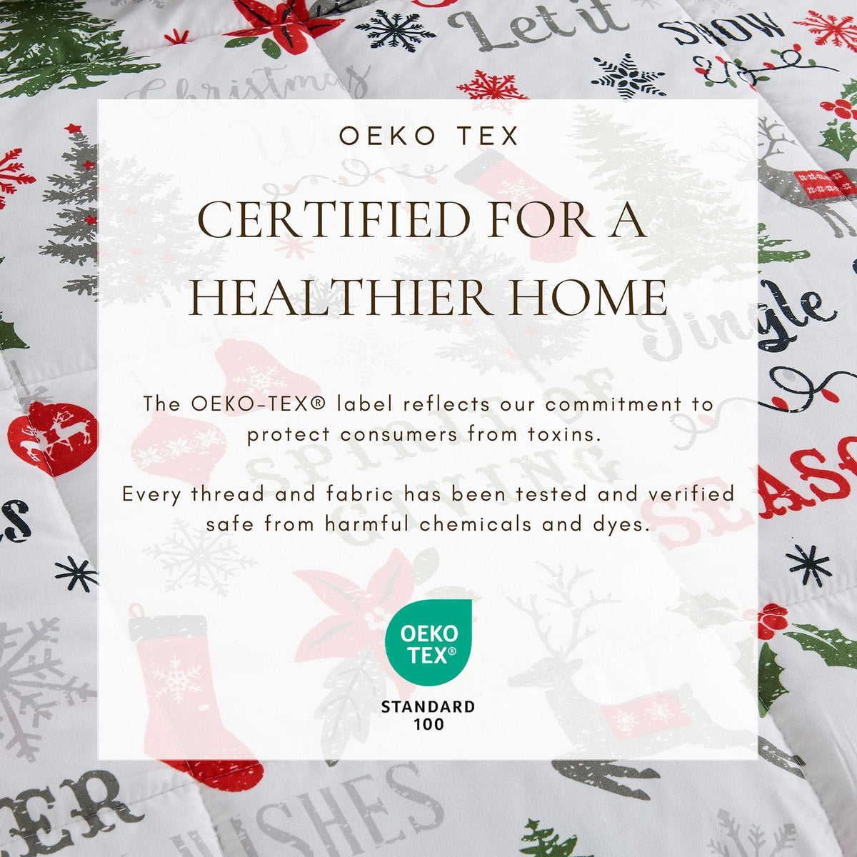 Reversible Holiday and Lodge Comforter and Sham Set – Odette Collection – view 10