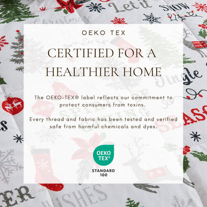 Reversible Holiday and Lodge Comforter and Sham Set – Odette Collection – view 10
