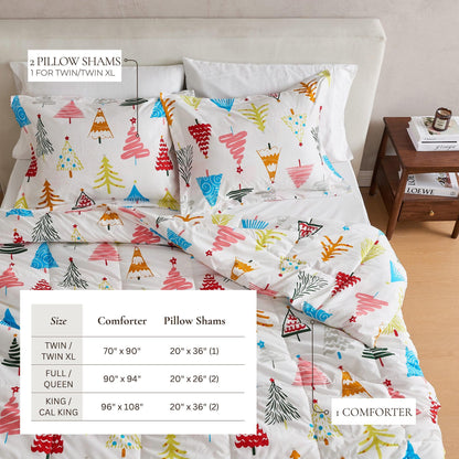 Reversible Holiday and Lodge Comforter and Sham Set – Odette Collection – view 29