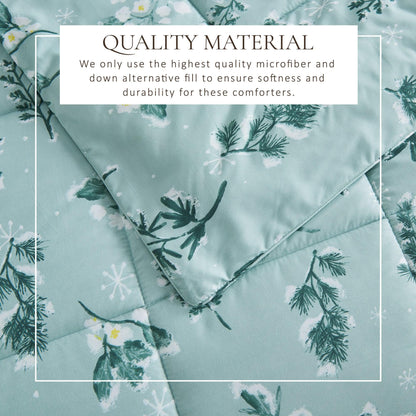 Reversible Holiday and Lodge Comforter and Sham Set – Odette Collection – view 32