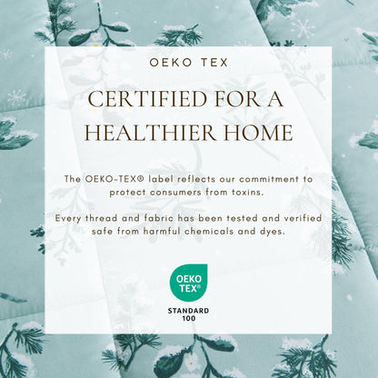 Reversible Holiday and Lodge Comforter and Sham Set – Odette Collection – view 34