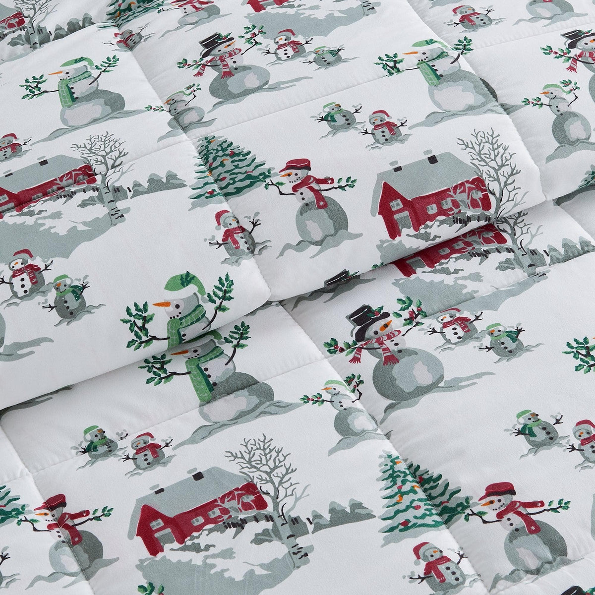 Reversible Holiday and Lodge Comforter and Sham Set – Odette Collection – view 45