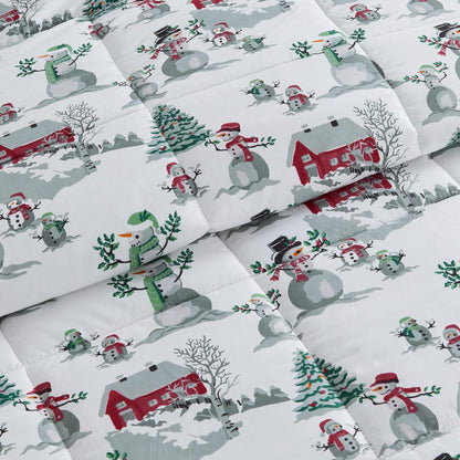 Reversible Holiday and Lodge Comforter and Sham Set – Odette Collection – view 45