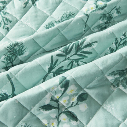 Snowy Botanical Winter Branch Reversible Quilt Set – Mariela Collection – view 3