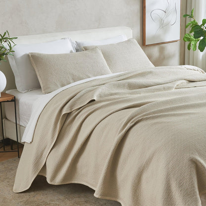 Stonewashed Box-Stitch Relaxed Quilt Set – Vittoria Collection – view 4