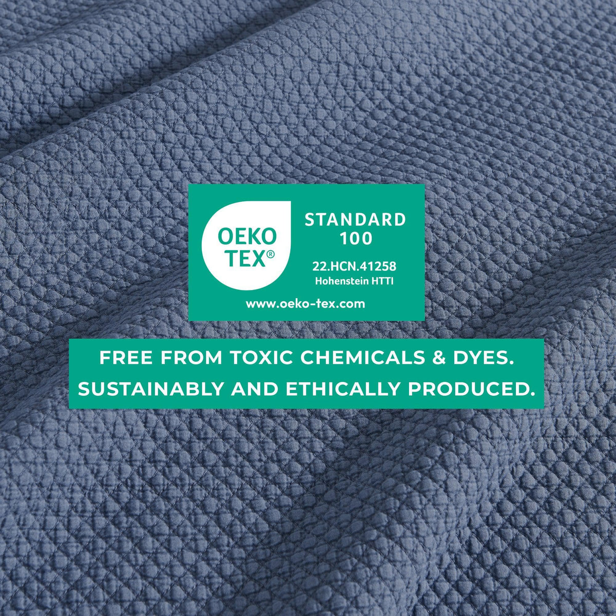 Stonewashed Box-Stitch Relaxed Quilt Set – Vittoria Collection – view 12