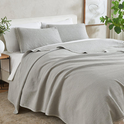 Stonewashed Box-Stitch Relaxed Quilt Set – Vittoria Collection – view 16