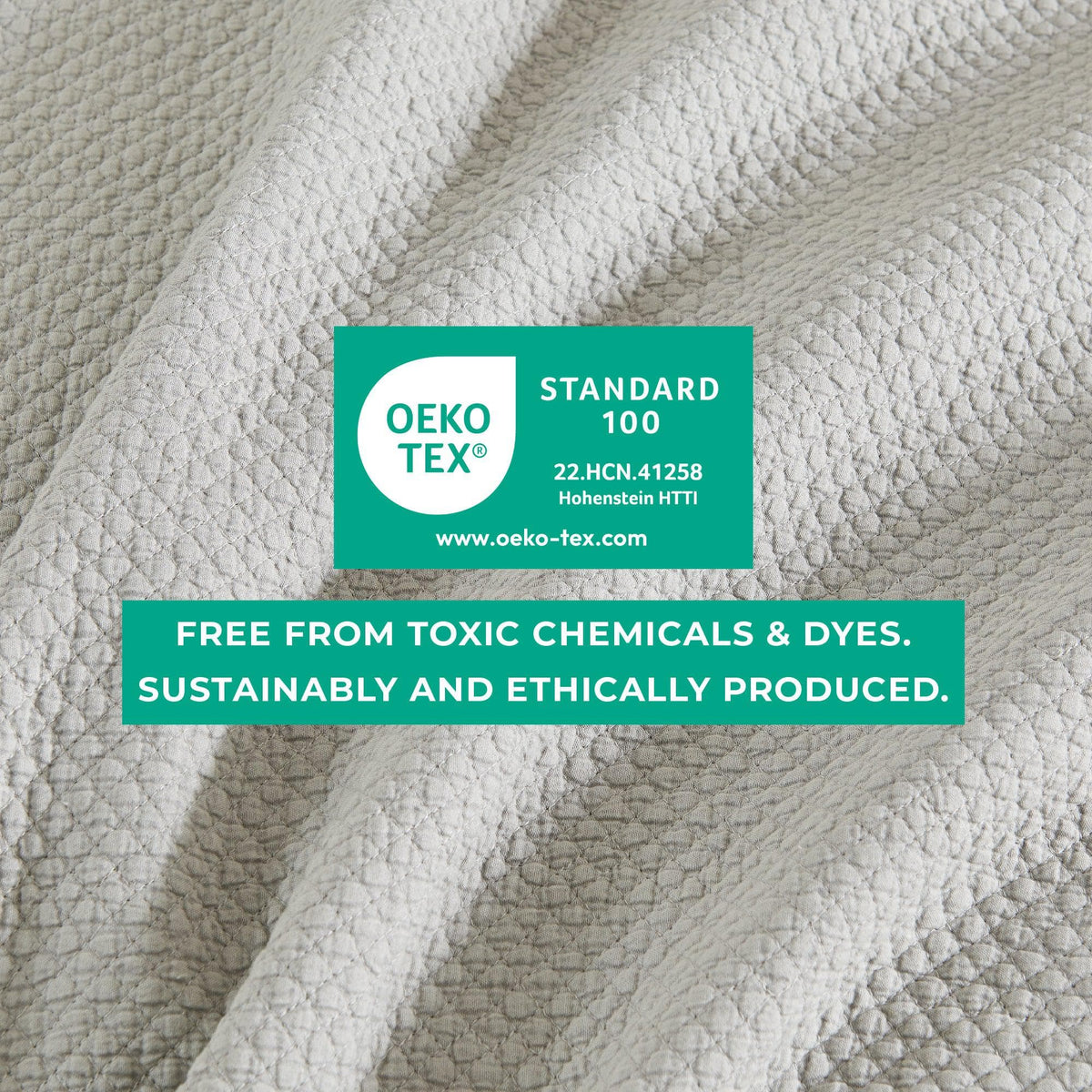 Stonewashed Box-Stitch Relaxed Quilt Set – Vittoria Collection – view 19