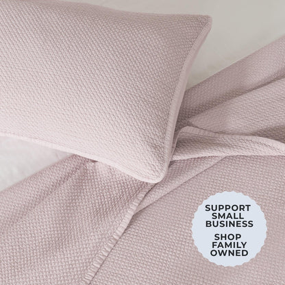 Stonewashed Box-Stitch Relaxed Quilt Set – Vittoria Collection – view 25