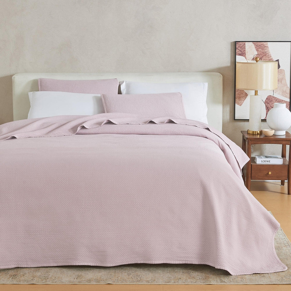 Stonewashed Box-Stitch Relaxed Quilt Set – Vittoria Collection – view 21