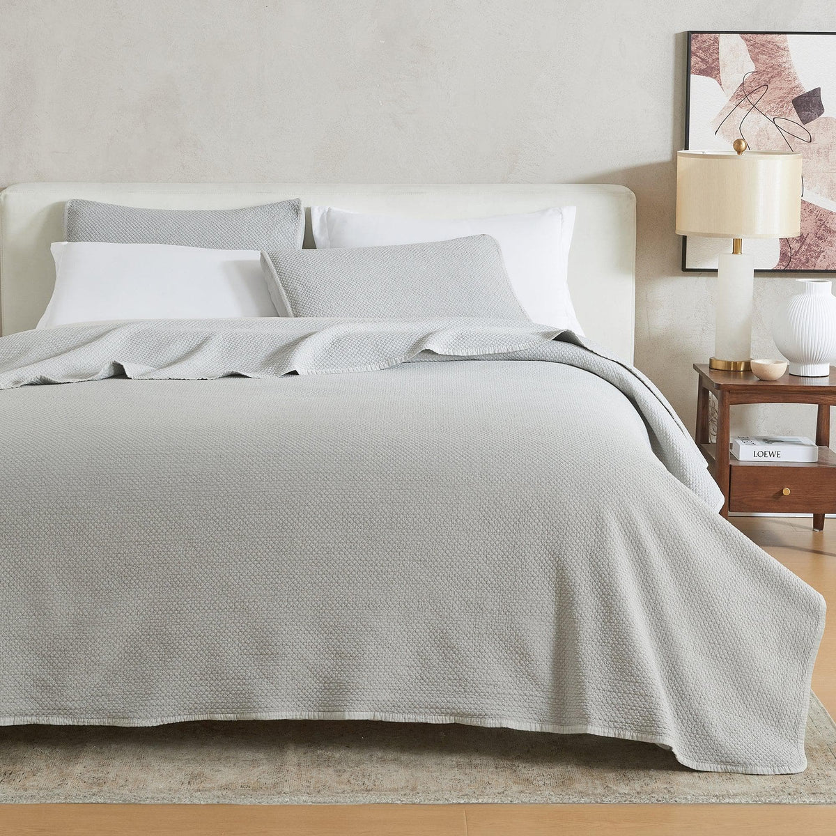 Stonewashed Box-Stitch Relaxed Quilt Set – Vittoria Collection – view 15