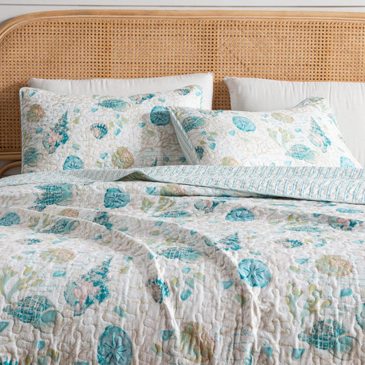 Seashell & Coral Quilt Set - Westsands Collection