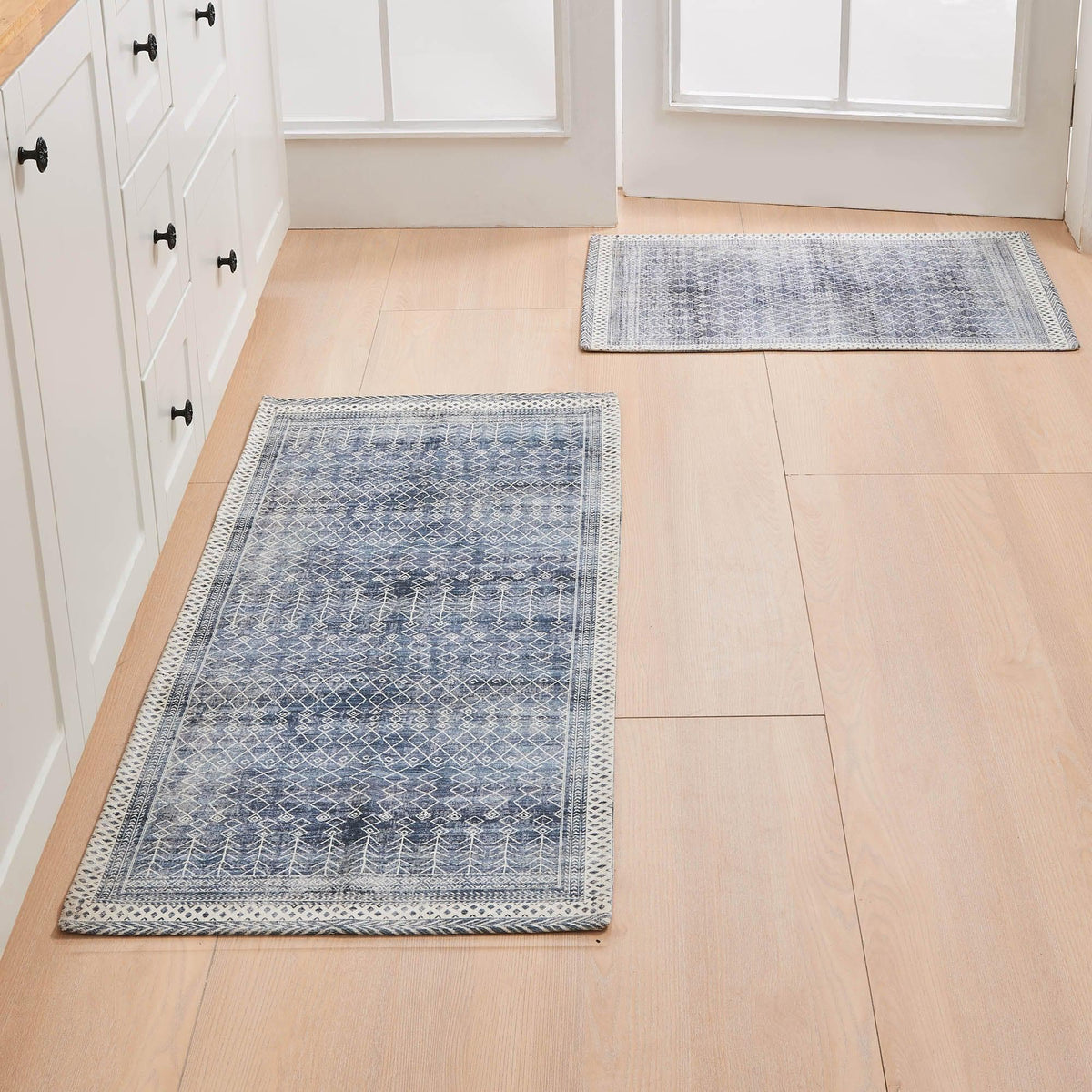 Washable Moroccan-Inspired Accent Rug and Runner Set, Neve Collection