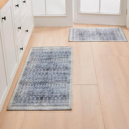 Washable Moroccan-Inspired Accent Rug and Runner Set, Neve Collection