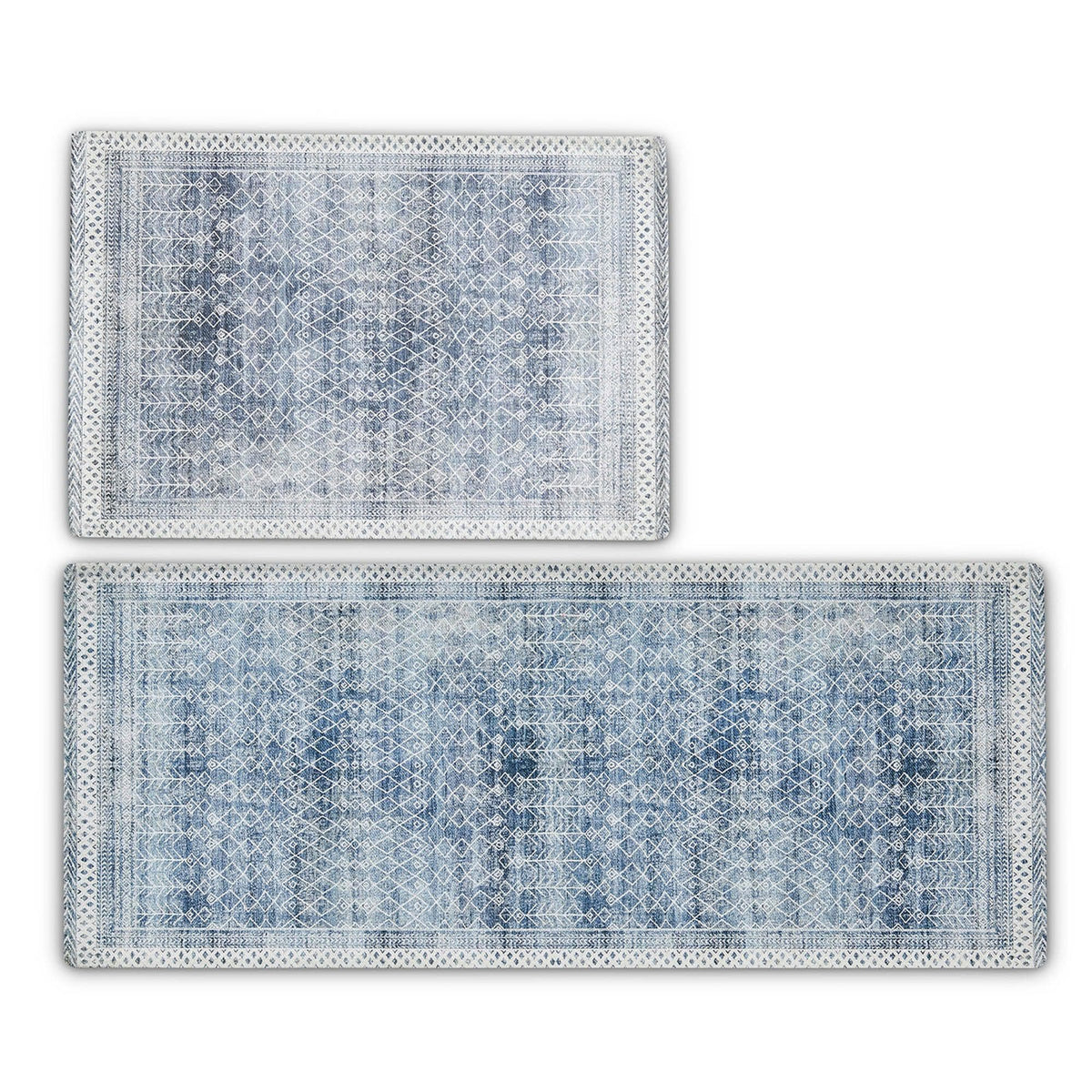 Distressed Moroccan Washable Accent Rug and Runner 2-Pack – Neve Collection – view 2