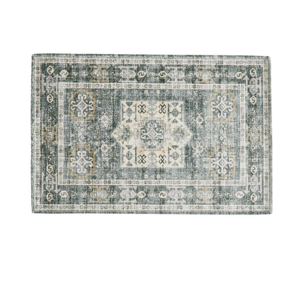 Vintage Medallion Machine Washable Accent Rug 3' x 5' – Nava Collection – view 2