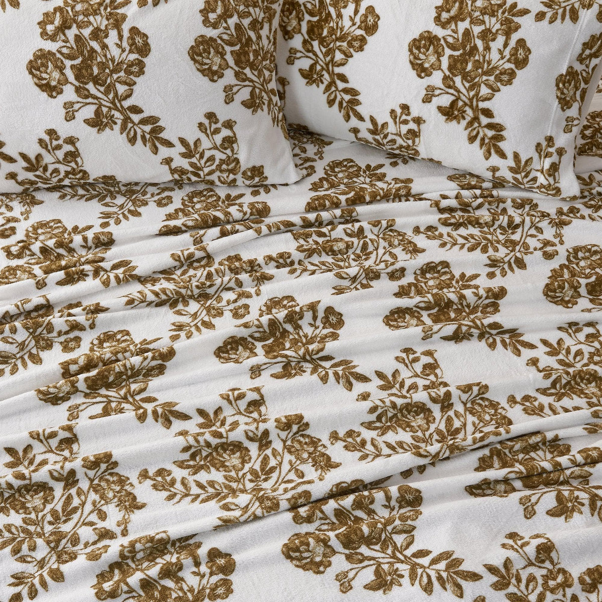 Printed Velvet Plush Sheet Set – Velvet Luxe Lattice Collection – view 32