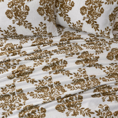 Printed Velvet Plush Sheet Set – Velvet Luxe Lattice Collection – view 32