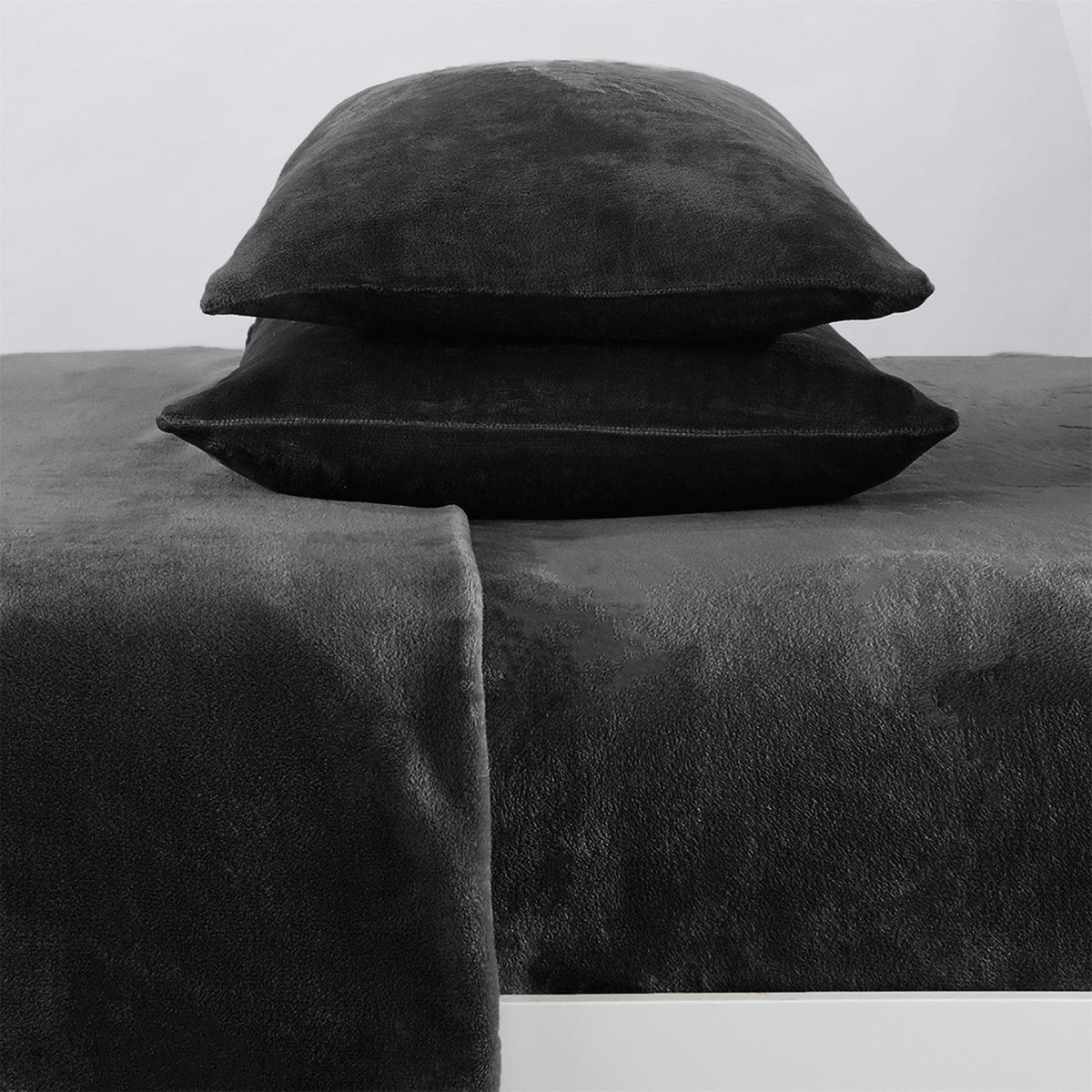 Solid Velvet Plush Sheet Set – Velvet Luxe Collection – view 79