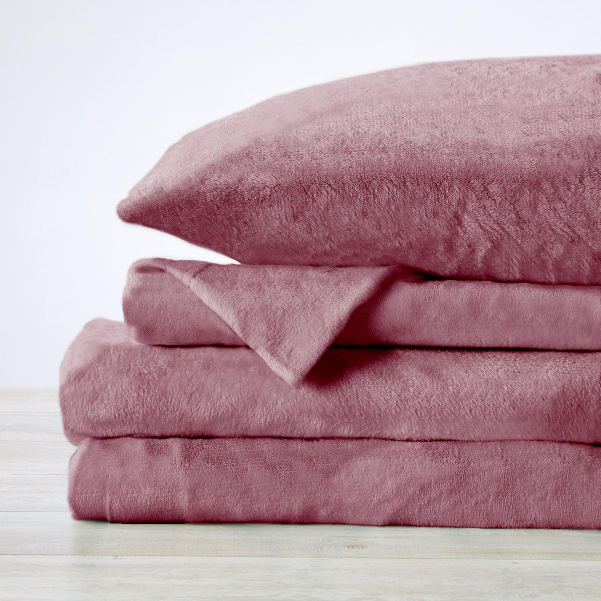 Solid Velvet Plush Sheet Set – Velvet Luxe Collection – view 95