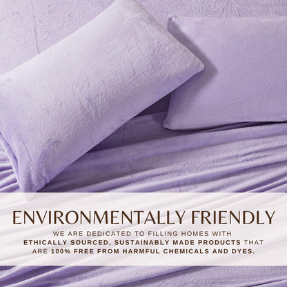 Solid Velvet Plush Sheet Set – Velvet Luxe Collection – view 113