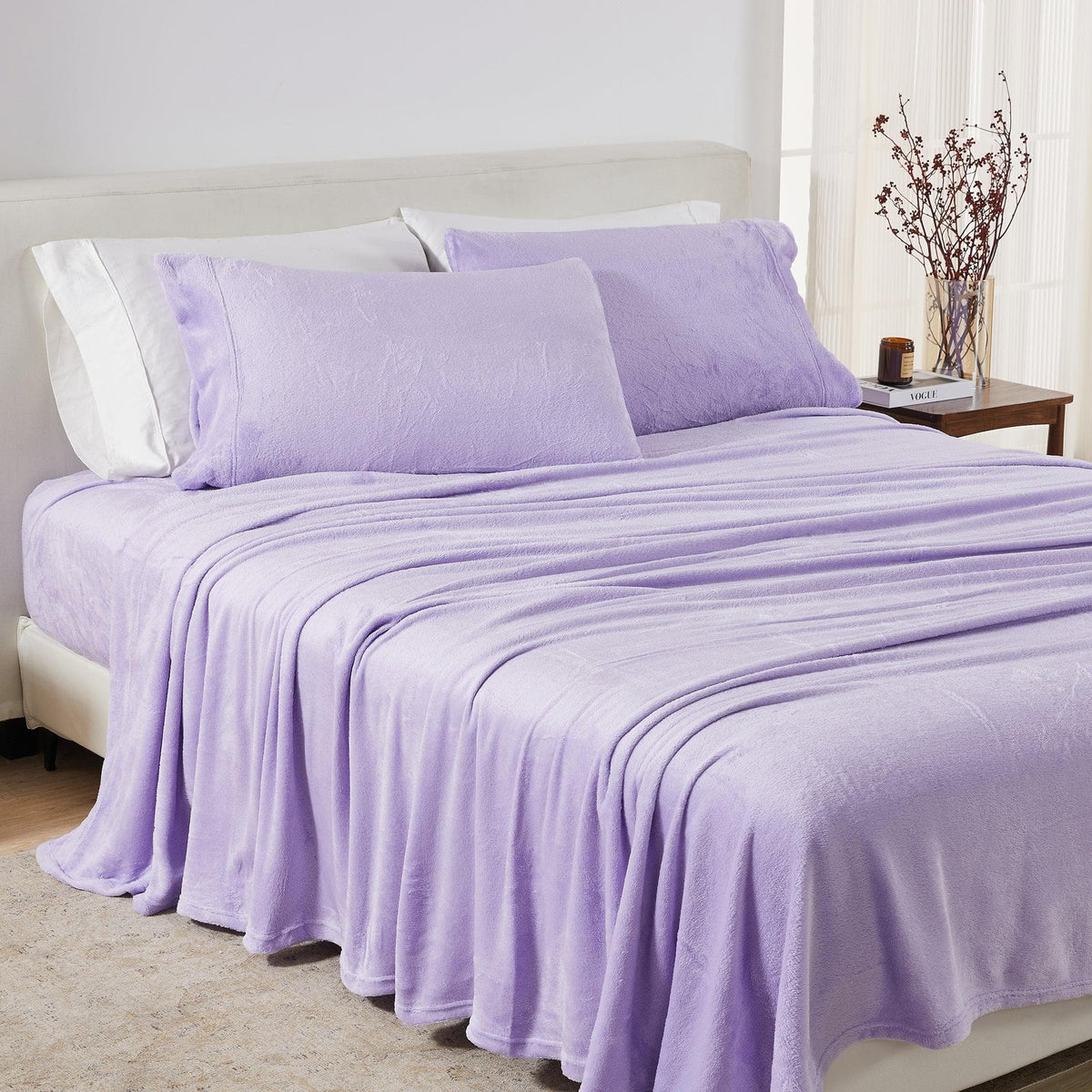 Solid Velvet Plush Sheet Set – Velvet Luxe Collection – view 114