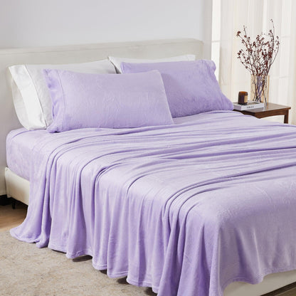 Solid Velvet Plush Sheet Set – Velvet Luxe Collection – view 114