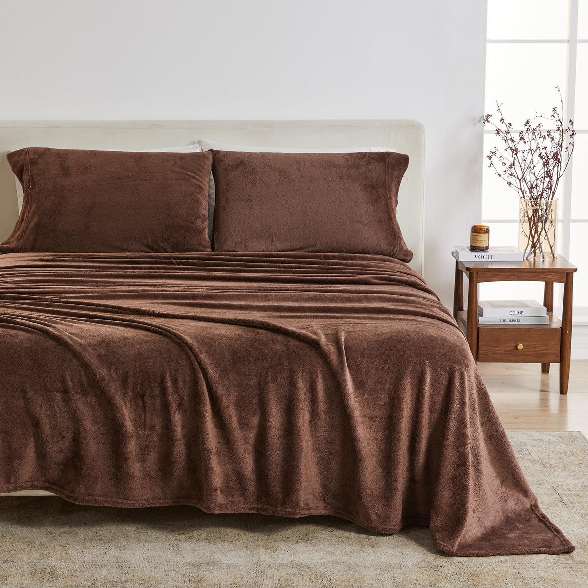 Solid Velvet Plush Sheet Set – Velvet Luxe Collection – view 115