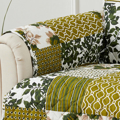 Reversible Patchwork Furniture Protector – Langdon Collection Sofa Cover – view 150