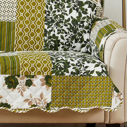 Reversible Patchwork Furniture Protector – Langdon Collection Sofa Cover – view 152