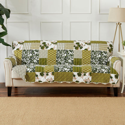 Reversible Patchwork Furniture Protector – Langdon Collection Sofa Cover – view 151