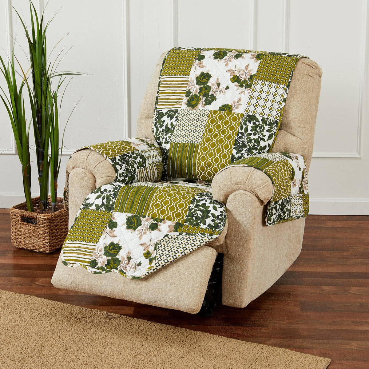 Reversible Patchwork Furniture Protector – Langdon Collection Sofa Cover – view 147