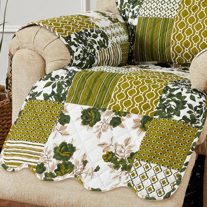 Reversible Patchwork Furniture Protector – Langdon Collection Sofa Cover – view 148