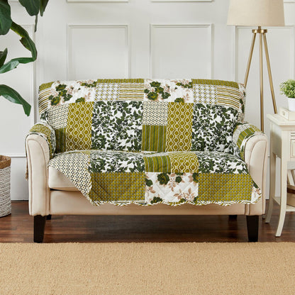 Reversible Patchwork Furniture Protector – Langdon Collection Sofa Cover – view 149