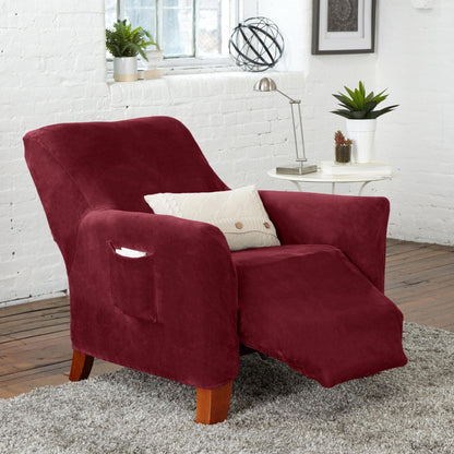 Velvet Stretch Slipcover – Gale Collection Form-Fit Sofa Cover – view 238