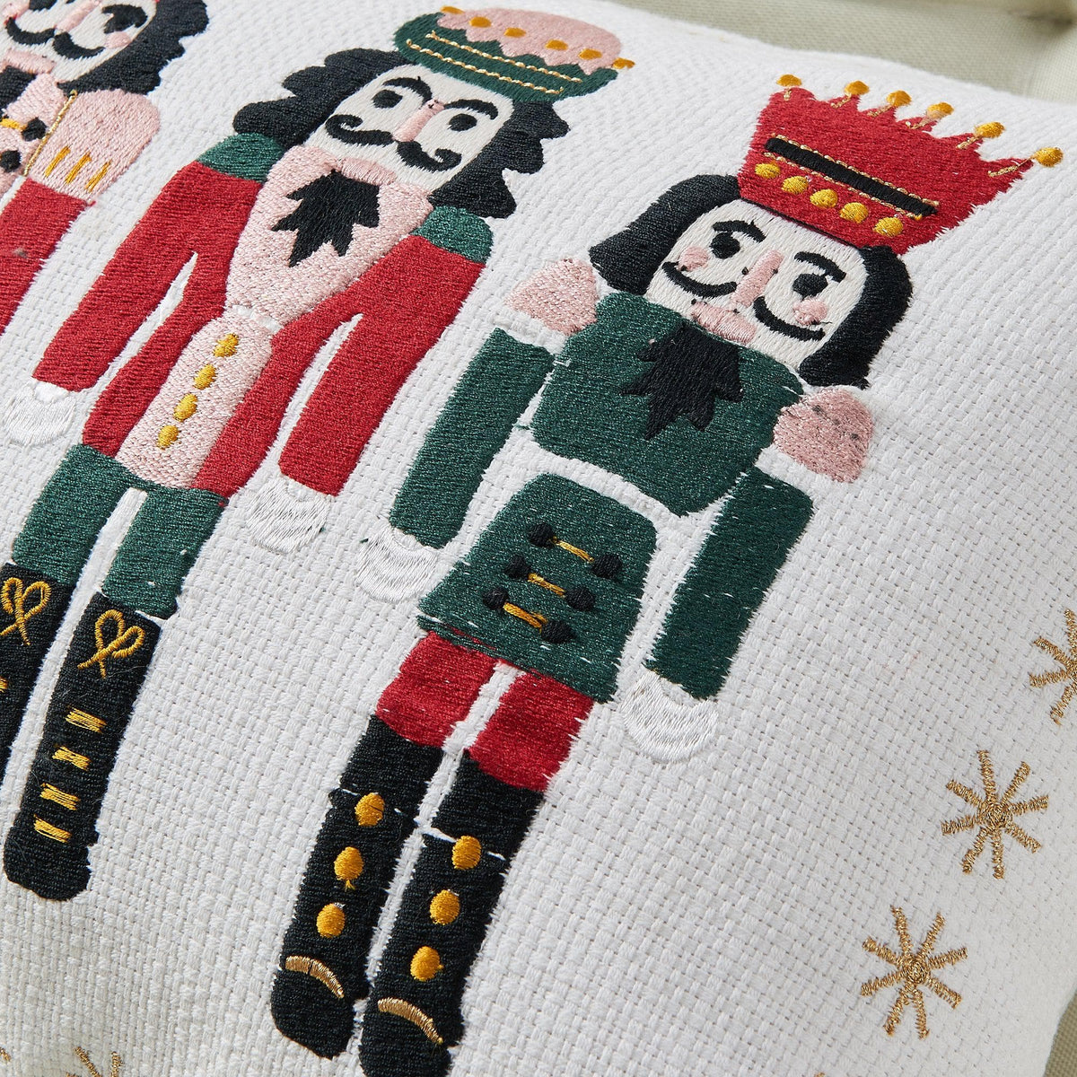 Jubilee Collection Embroidered Holiday Throw Pillow with Insert – view 44
