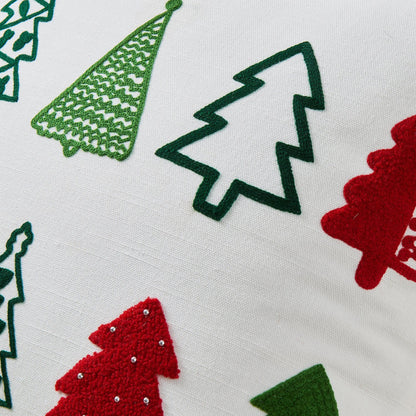 Jubilee Collection Embroidered Holiday Throw Pillow with Insert – view 20