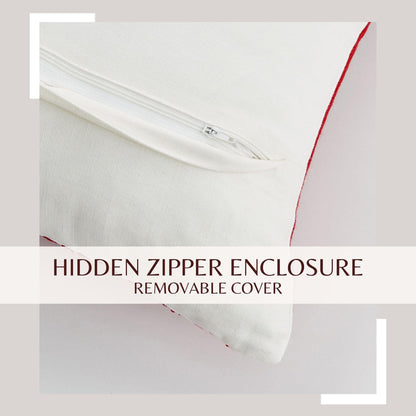 Jubilee Collection Embroidered Holiday Throw Pillow with Insert – view 29