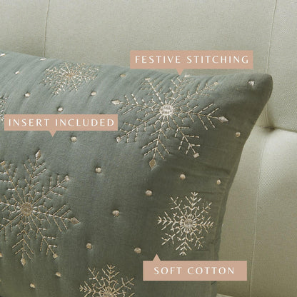 Jubilee Collection Embroidered Holiday Throw Pillow with Insert – view 40